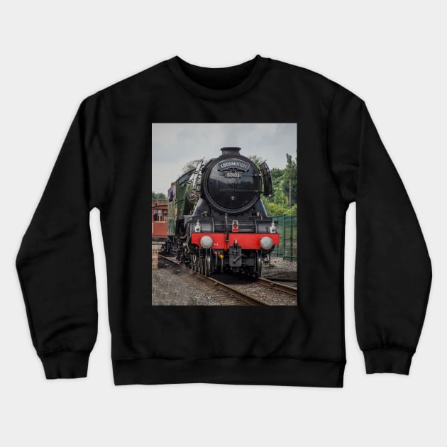 Flying scotsman Crewneck Sweatshirt by tynesidephotos